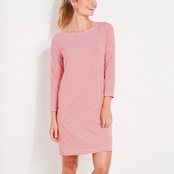 Vineyard Vines Dresses & Skirts - *NWT* Vineyard Vines Striped Sankaty Boatneck Shift Dress | Size XL